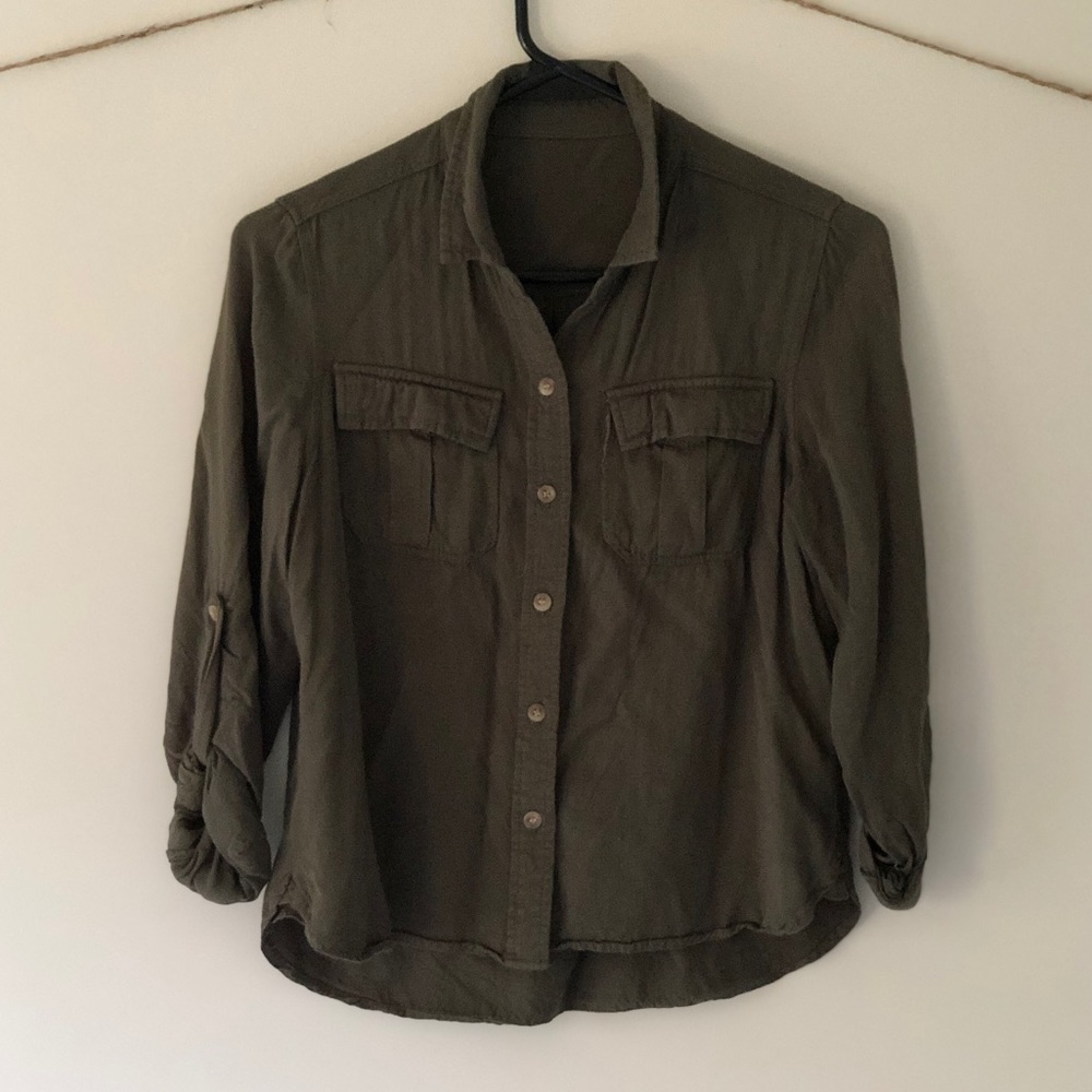 Green Button Up Shirt